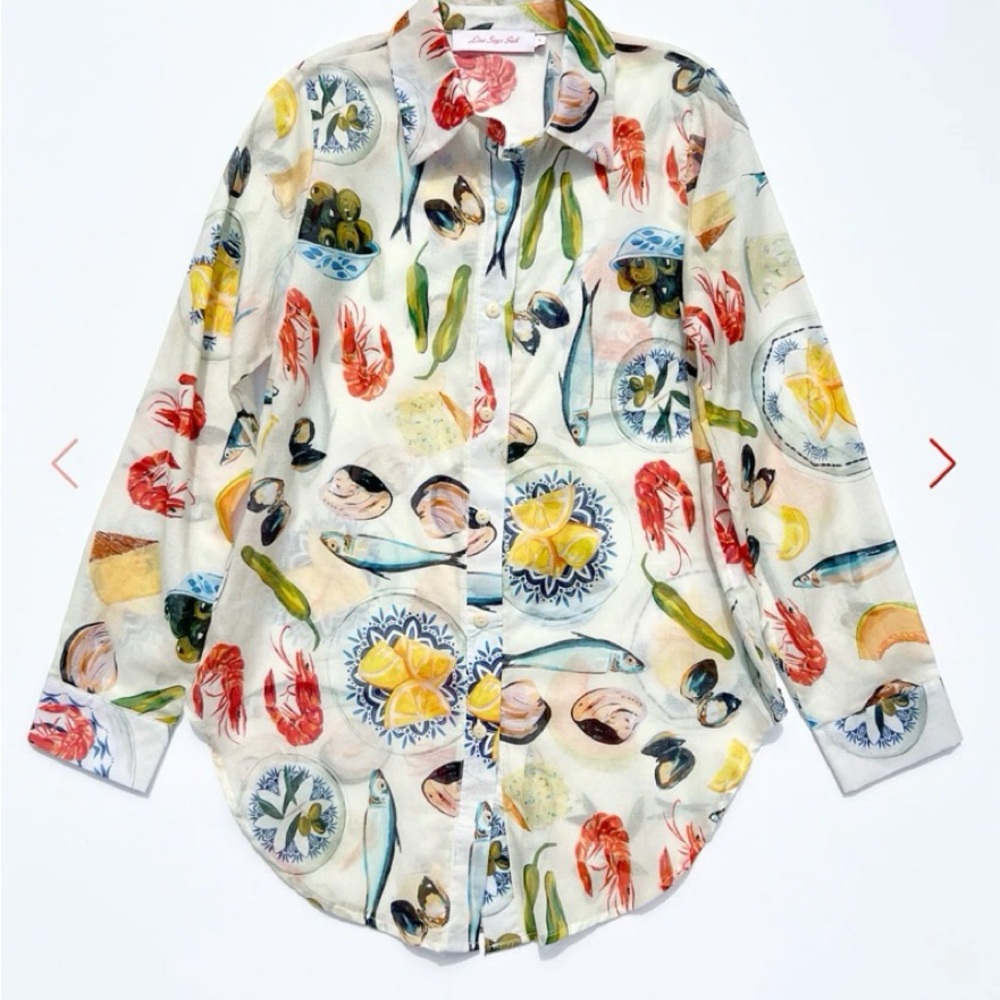 Lisa Says Gah Tapas Collection Blouse- Matching shorts available!!